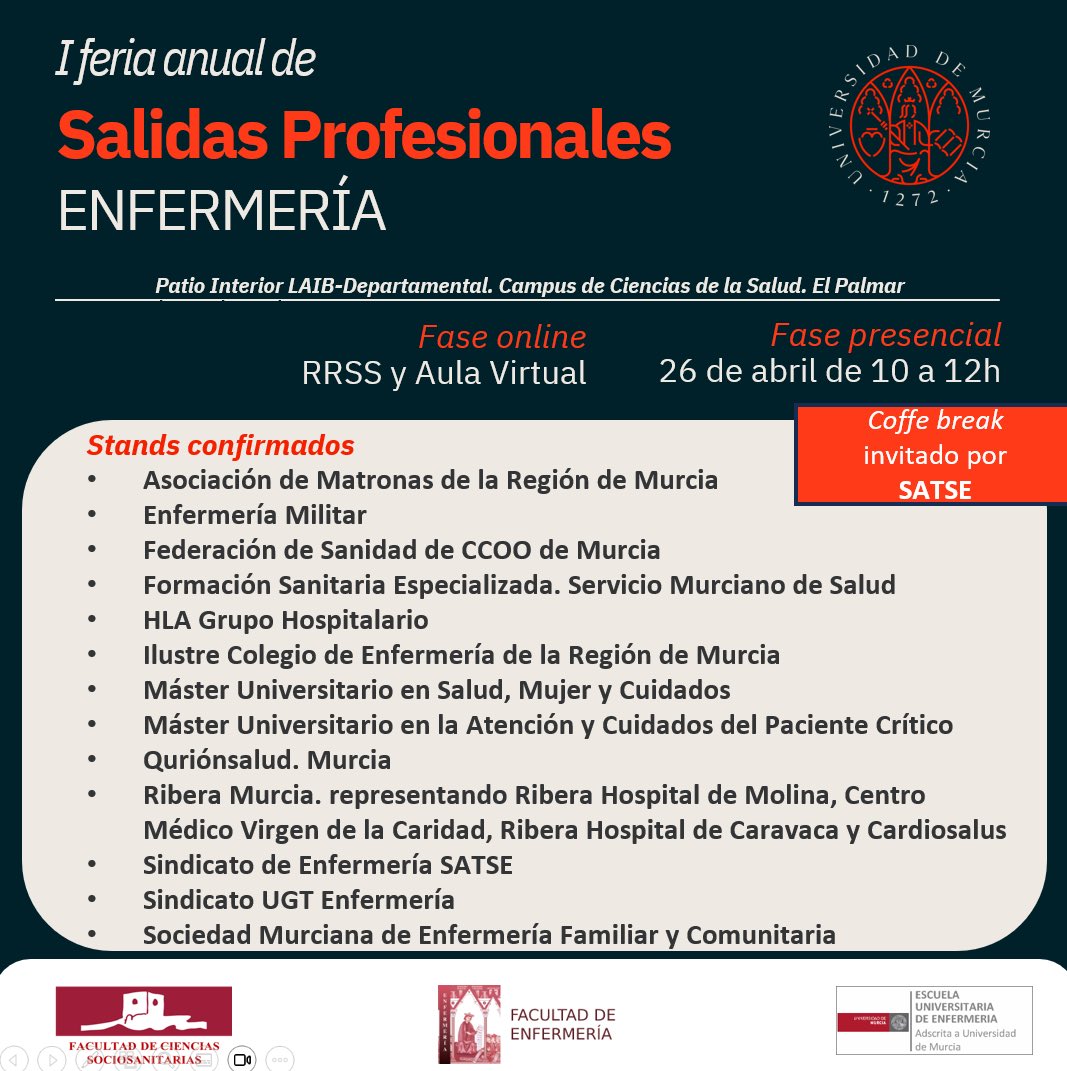 Facultad de Enfermería. Universidad de Murcia tweet media