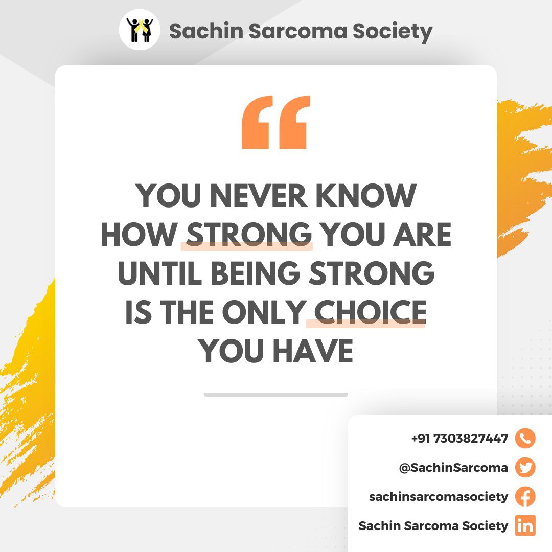 Let’s begin the day with a motivational post for all #sarcoma #desmoid and #GIST patients. #cancer Stay motivated. Stay strong . #TogetherStronger #believeinyourself