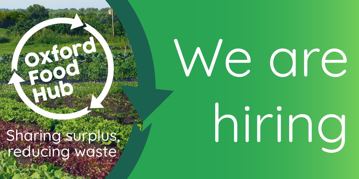 We are looking for a Food Sourcing Project Manager to help develop and drive our strategy to increase the volume of surplus food Oxford Food Hub saves to distribute to good causes. Would like to join us? lnkd.in/egZiCXr6