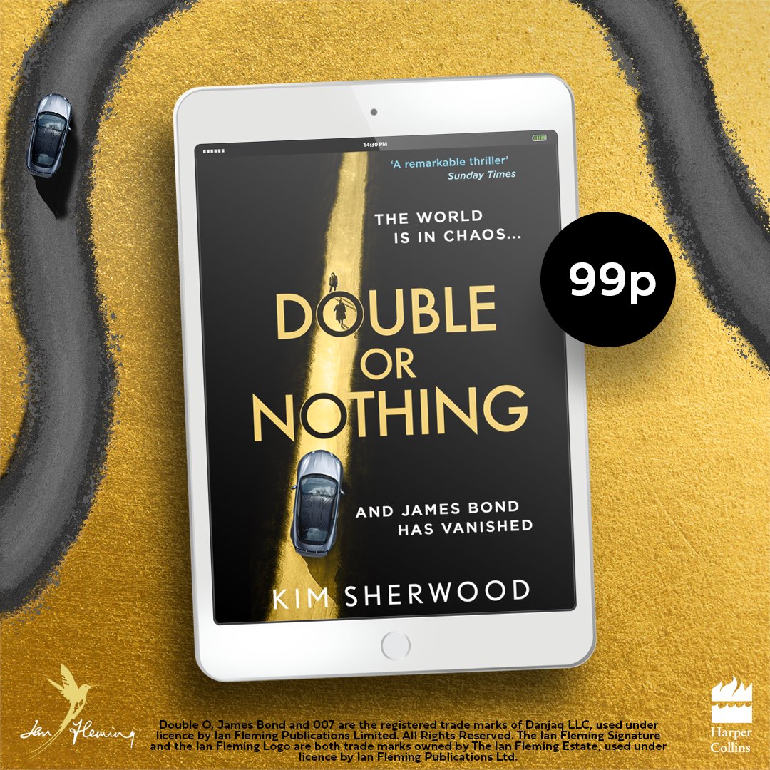 The new Bond novel A Spy Like Me from @kimtsherwood is out next week, but if you haven’t read the first book in the series yet, Double or Nothing, you can pick up the UK Kindle edition for just 99p until the end of the month! 👇 amazon.co.uk/Double-Nothing…