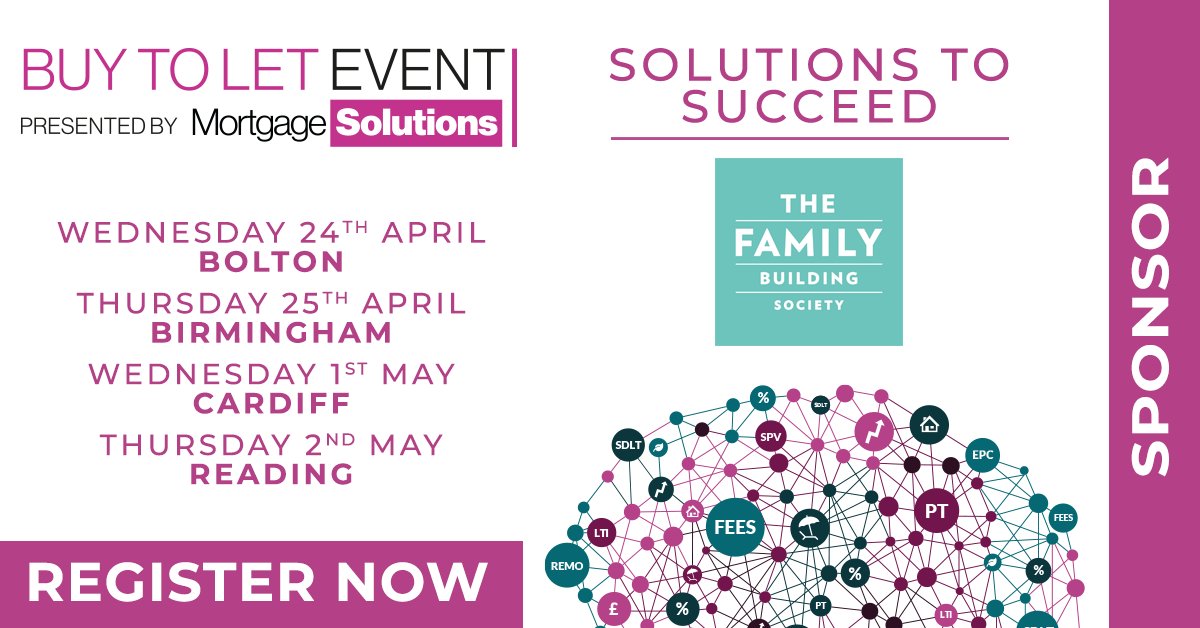 Brokers - We are sponsoring Mortgage Solutions’ Buy to Let Market Forum across various dates in April and May - attended by Buy to Let lenders and advisers to discuss key issues affecting the market. To find out more, register here and join us: bit.ly/4akAKfZ