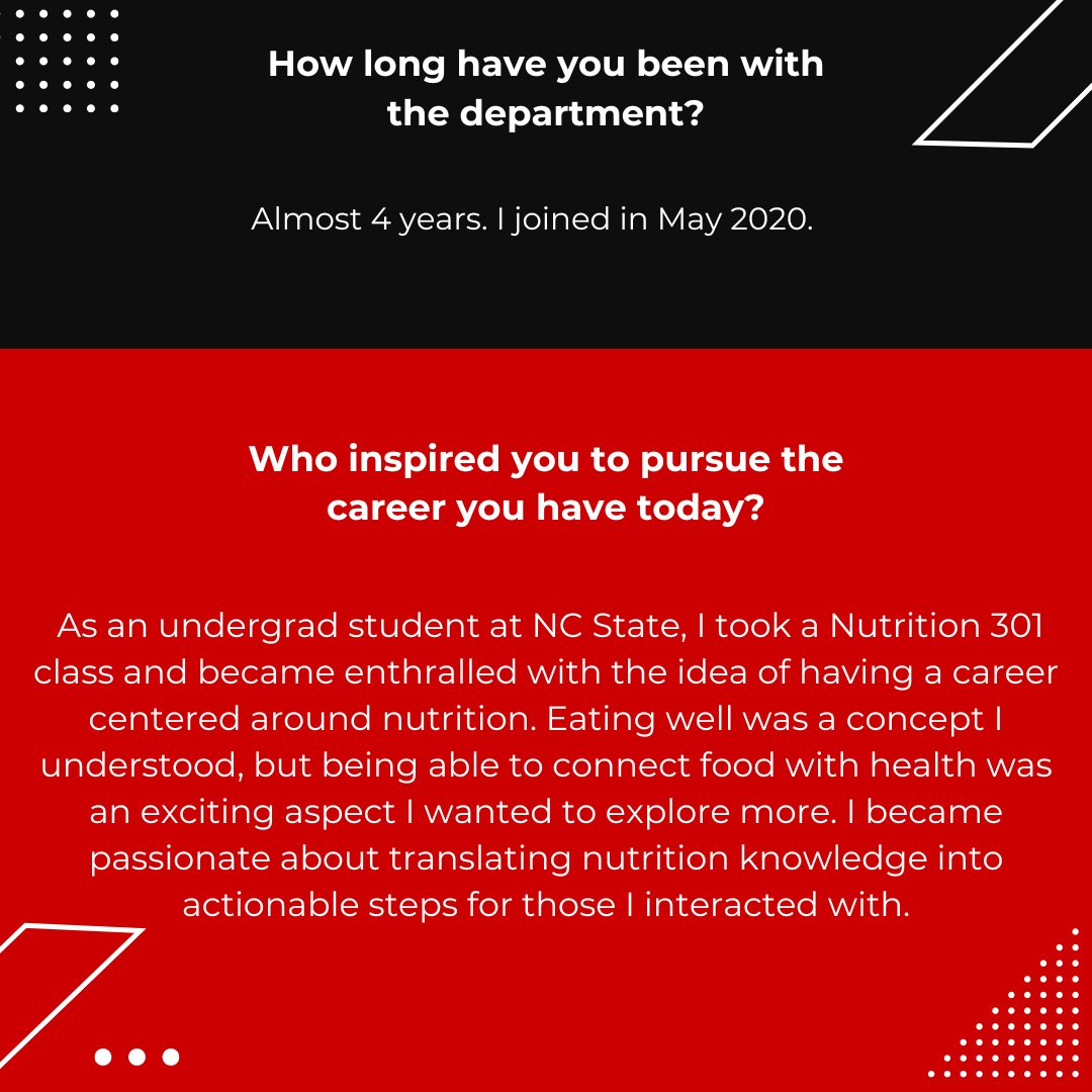 AHSNCState's tweet image. April staff spotlight! 📣

Meet Catherine Hill, nutrition programs manager! Learn more about her and her position.🫑🍎🥦

 #StaffSpotlight #NutritionPrograms #MeetTheTeam #AHSNCState