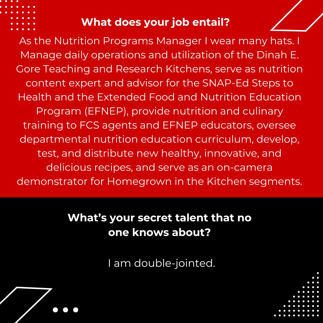 AHSNCState's tweet image. April staff spotlight! 📣

Meet Catherine Hill, nutrition programs manager! Learn more about her and her position.🫑🍎🥦

 #StaffSpotlight #NutritionPrograms #MeetTheTeam #AHSNCState