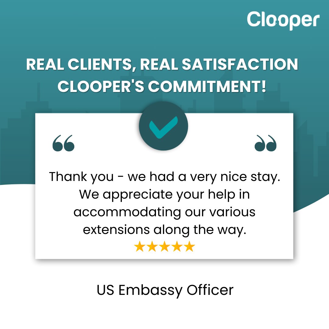 Embark on a journey of excellence with Clooper! 🚀 Dive into the story of one thrilled client, sharing their firsthand experience of how our top-tier service and innovative travel solutions turned their business trips into triumphs. ✨ #ClientTestimonial #BusinessTravel