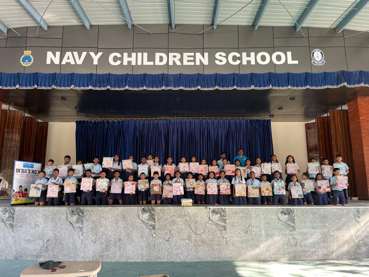 IN_NCSArakkonam's tweet photo. #ITSY-BITSY-CRAFT BUFFET workshop at #Navy Children School, Arakkonam was a huge success! The students showcased their creativity and skills in crafting. Looking forward to more fun and creative workshops in the future. #craftworkshop #ITSY-BITSY #CRAFTBUFFET #NCSArakkonam. https://t.co/CUi0h8Lw62