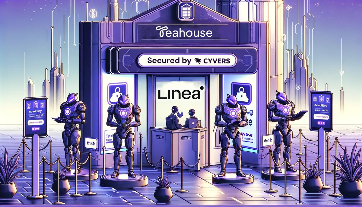 Cyvers and <a href="/TeahouseFinance/">Teahouse Finance</a> partner to enhance DeFi security on the Linea blockchain! 🛡️

🔒 We're bringing real-time monitoring and proactive threat mitigation to boost safety and trust for all users.