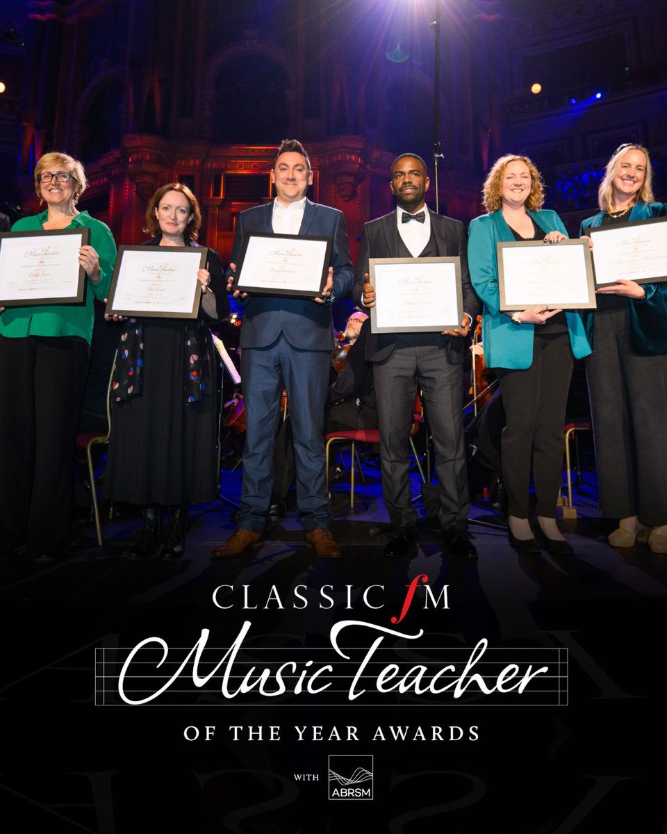 The Classic FM Music Teacher of the Year Awards are back for 2024! 🎶 We're delighted to be partnering with @ClassicFM for these awards that recognise five inspiring music teachers, awarding their school £3,000 of musical equipment. Get involved: ow.ly/oxfY50RhV7S ✅