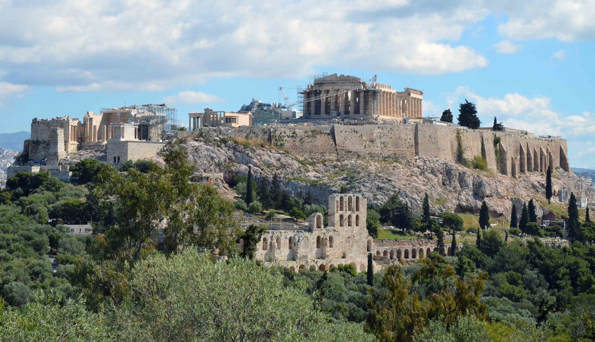 “The Parthenon itself, and other buildings of the fifth-century Acropolis, present a style that is foreign in its origins and yet not foreign as a whole. It is Doric and Ionic and… what exactly is the ‘Athenian’ element there? Perhaps the short answer might be: daring.”