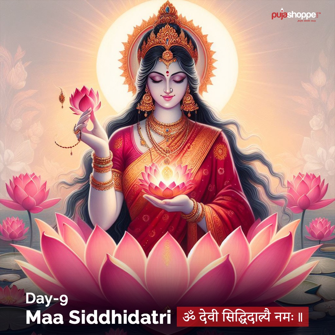 Maa Siddhidatri is the ninth and final form among the nine forms of Goddess Durga, known as #Navadurga. 🔱🐚She is worshipped on the ninth and last day of Navratri!🌸🙏

“ॐ देवी सिद्धिदात्र्यै नमः॥”🕉️
(Om Devi Siddhidatryai Namah)🕉️

#DeviSiddhidatri #MaaSiddhidatri #siddhidatri