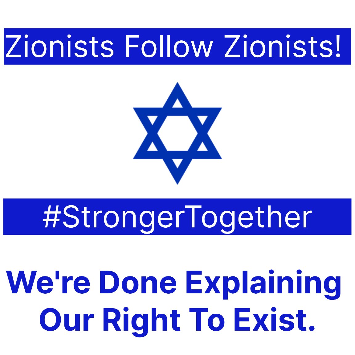 Boost #61 pro-Israel accounts under 1K. #ZionistsFollowZionists #StrongerTogether

@ChristlRoe96064 
@DebbySprtMassag 
@EmeraldIsle95 
@AMjetpilot
@landy_lion 
@Rabbi_Belman 
@j_yinzer 
@sollythedog
@goUSAgoIL 
@maniak9006 
@IsiSolo1
@AlexO7250