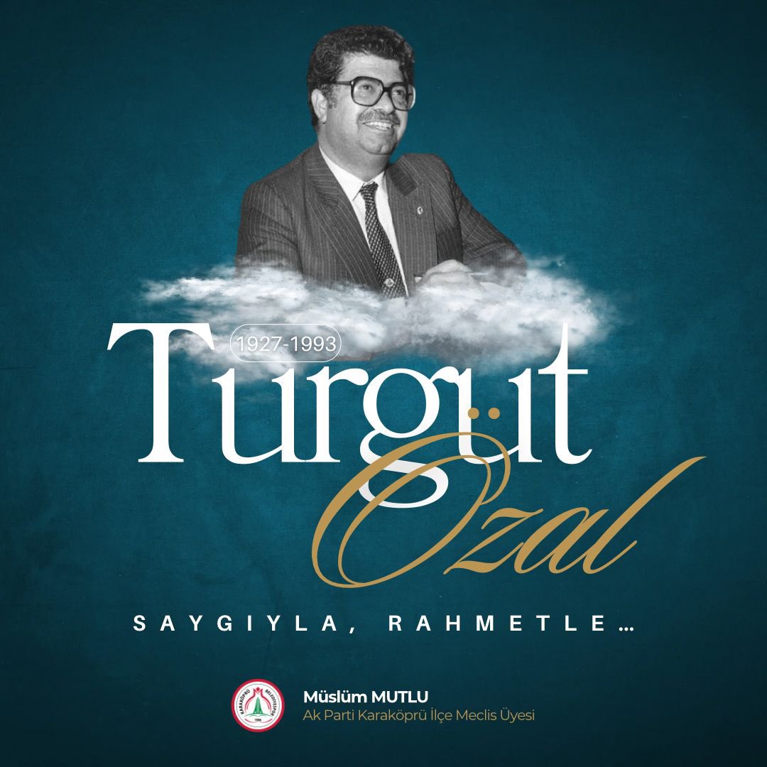 Ülkemize önemli ve değerli hizmetlerde bulunan, milletinin gönlünde müstesna bir yer edinmiş, 8. Cumhurbaşkanımız, kıymetli devlet adamı #TurgutÖzal’ı, vefatının yıl dönümünde saygıyla, rahmetle ve minnetle anıyorum.