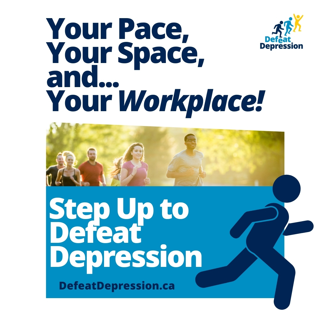 Team up for mental health! Join workplaces across the country in the #DefeatDepression Campaign. Organize a fun fundraiser, share stories, and support each other. Every effort counts. Learn more and get involved 👉 defeatdepression.ca/fundraising