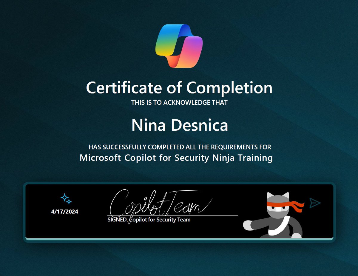 Here is How to Become a Microsoft Copilot for Security Ninja: The Complete Level 400 Training
lnkd.in/dsACff4g #copilot #microsoftcopilot #securitycopilot #microsoft