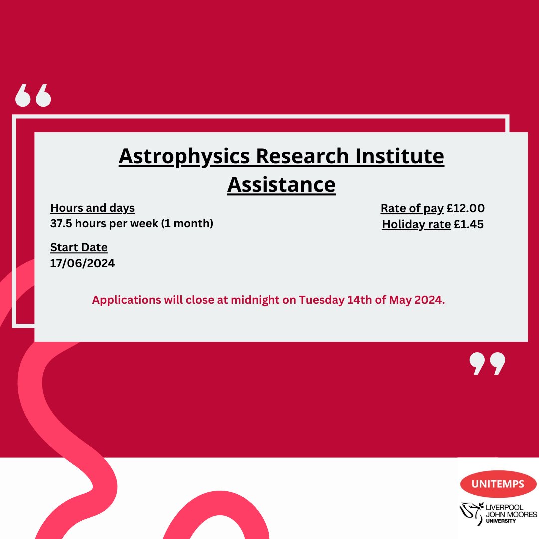 Unitemps Liverpool John Moores University tweet media