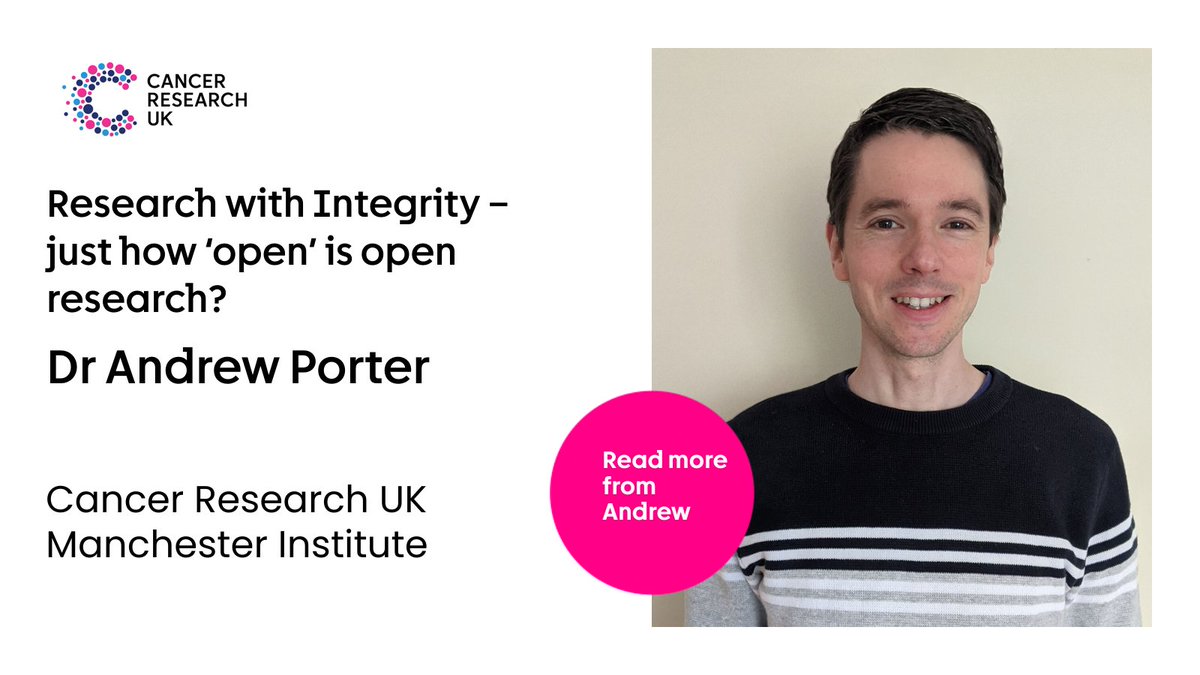 Research culture, justice, sustainability & equality are important for open research, says Andrew Porter (@CRUK_MI). In the #ResearchIntegrity blog, Andrew talks about the Opening up Research event series, insights from the events & themes discussed 👉 bit.ly/3TSP4Gv