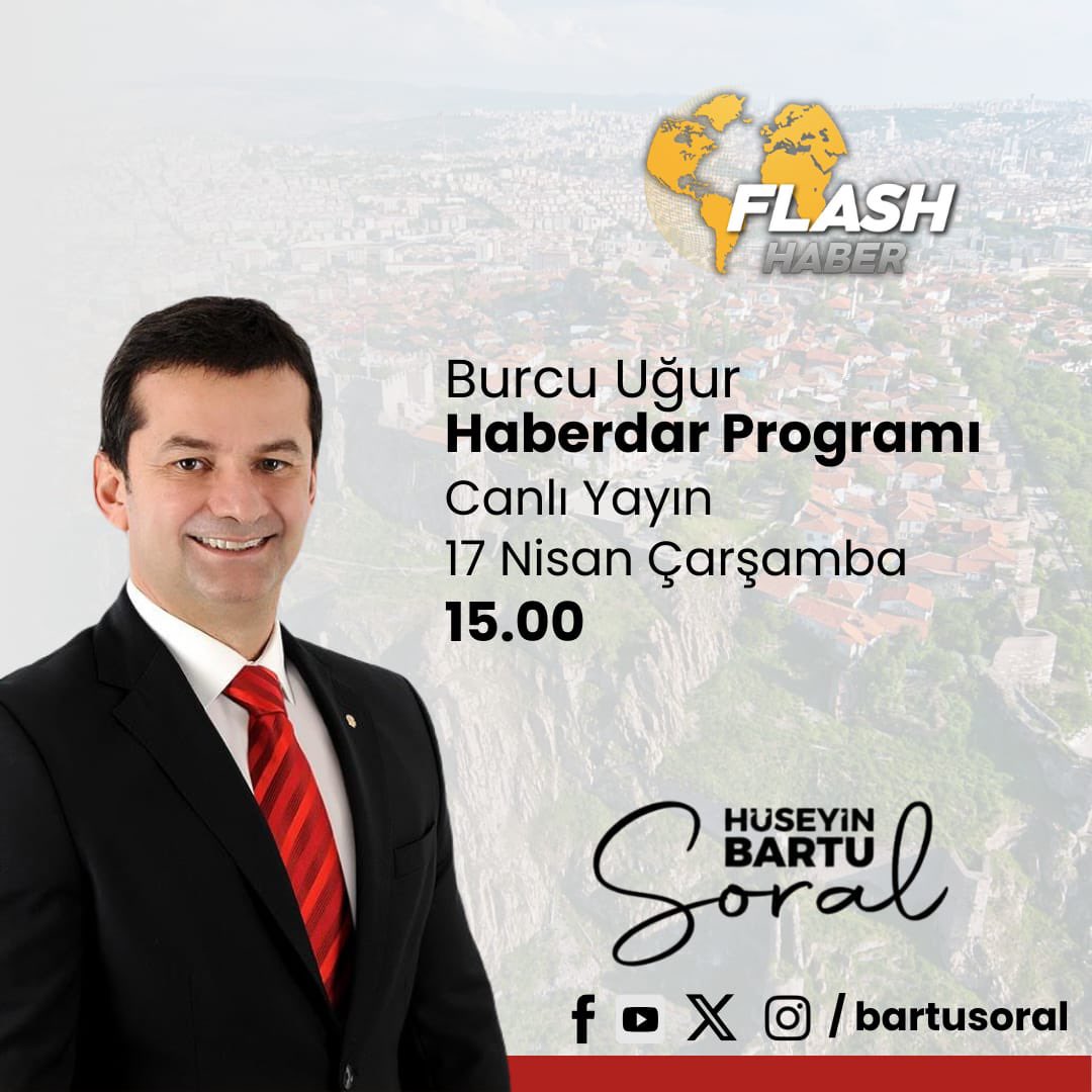 Bugün saat 15.00 Flash Haber, Haberdar Programı @_BurcuUgur_