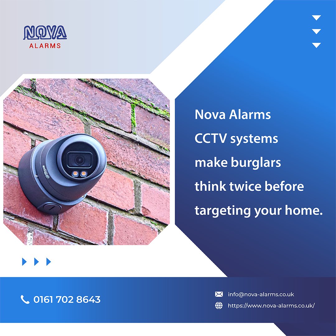 Nova Alarms CCTV systems make burglars think twice before targeting your home.

#Cctvinstallation #securitycameras #safety #smarthome #accesscontrol #cctv #homesecurity #Novaalarms