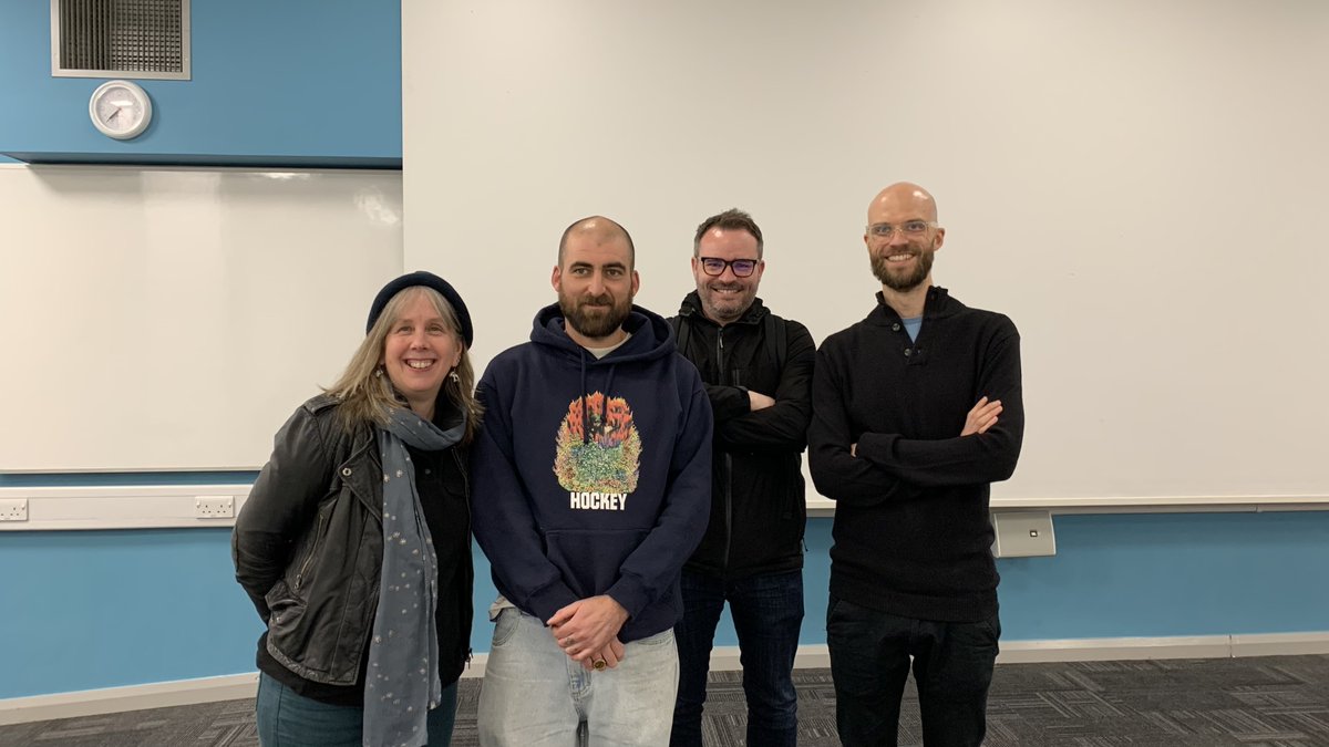 Brilliant evening on Monday talking animation and horror cinema with claymation nightmare-monger Lee Hardcastle! Terrifyingly interesting, interestingly terrifying @HorrorStudies @NorthumbriaUni #horrorNU