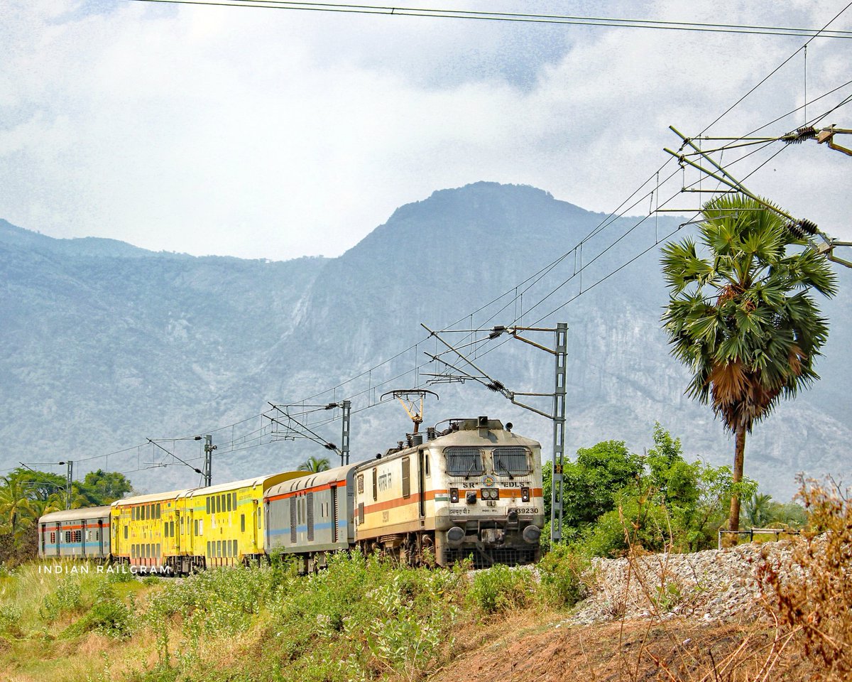Uday Double Decker trial run from Coimbatore Jn to Palakkad Jn going towards Pudunagaram. #doubledecker #indianrailways #palakkad <a href="/DRMPalghat/">Palakkad Division</a> <a href="/GMSRailway/">Southern Railway</a> <a href="/RailMinIndia/">Ministry of Railways</a> <a href="/TVC138/">TVC Division</a> <a href="/SalemDRM/">DRM Salem</a>