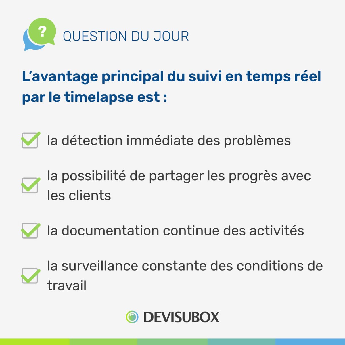 ⚐ 𝐓𝐨𝐮𝐭 𝐬𝐚𝐯𝐨𝐢𝐫, 𝐯𝐢𝐬𝐮𝐚𝐥𝐢𝐬𝐞𝐫 𝐞𝐭 décider 𝐞𝐧 𝐭𝐞𝐦𝐩𝐬 réel, 𝐜’𝐞𝐬𝐭 𝐩𝐨𝐬𝐬𝐢𝐛𝐥𝐞 𝐚𝐯𝐞𝐜 𝐃𝐞𝐯𝐢𝐬𝐮𝐛𝐨𝐱 !

La réponse est en commentaire 💬.