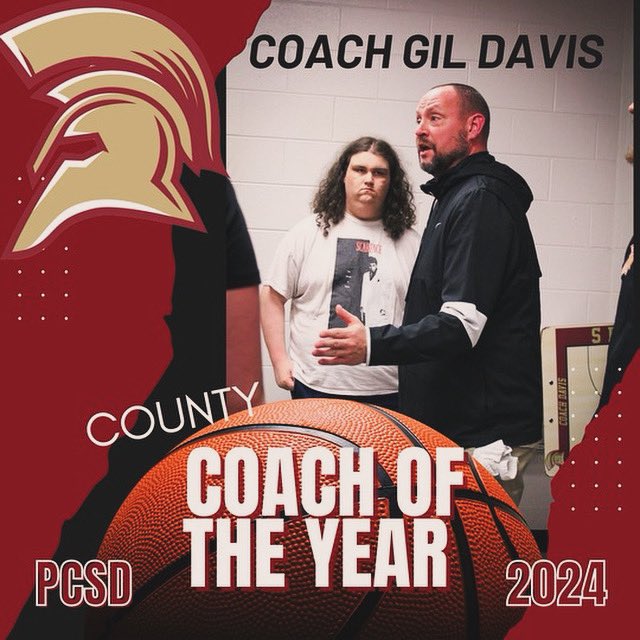 Can we get a round of 👏👏👏 and a huge congratulations to Coach Gil Davis on being awarded the @pauldingboe Boys Basketball Coach of the Year! #SSOD #SouthSide #GoSpartans 🏀⚔️🛡️