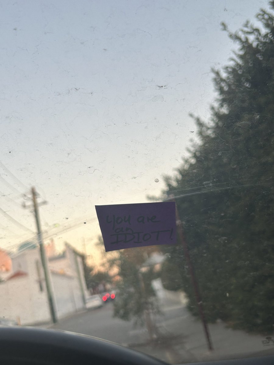 This sticker someone left on my car in Northbridge… legit excuse me for fucking breathing