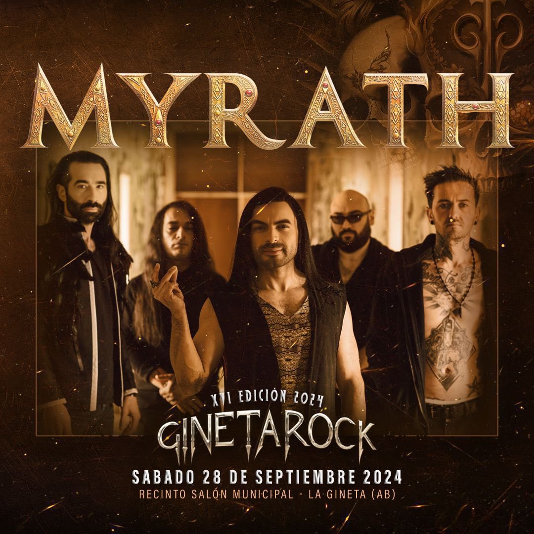 🇪🇸SPANISH FRIENDS🇪🇸 Estamos feliz to play at this year’s @ginetarockfesti 🤘🔥 Who will we see there? 👀 #Myrath #Karma #GinetaRock