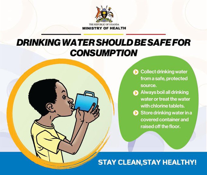 Stay cool and hydrated during the hot weather, but remember, safe drinking water is key! Follow the guidelines from @MinofHealthUG, @UNBSug, and @nwscug to ensure your water is safe to drink. #SafeDrinkingWater #StayHydrated
📸@MinofHealthUG
