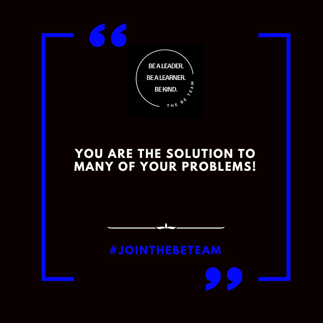 You Are the Solution! 

As leaders, recognizing that we are often the solution to our challenges is crucial. By embracing our role as problem solvers, we unlock the potential for significant positive changes in our schools and institutions.

#jointhebeteam
