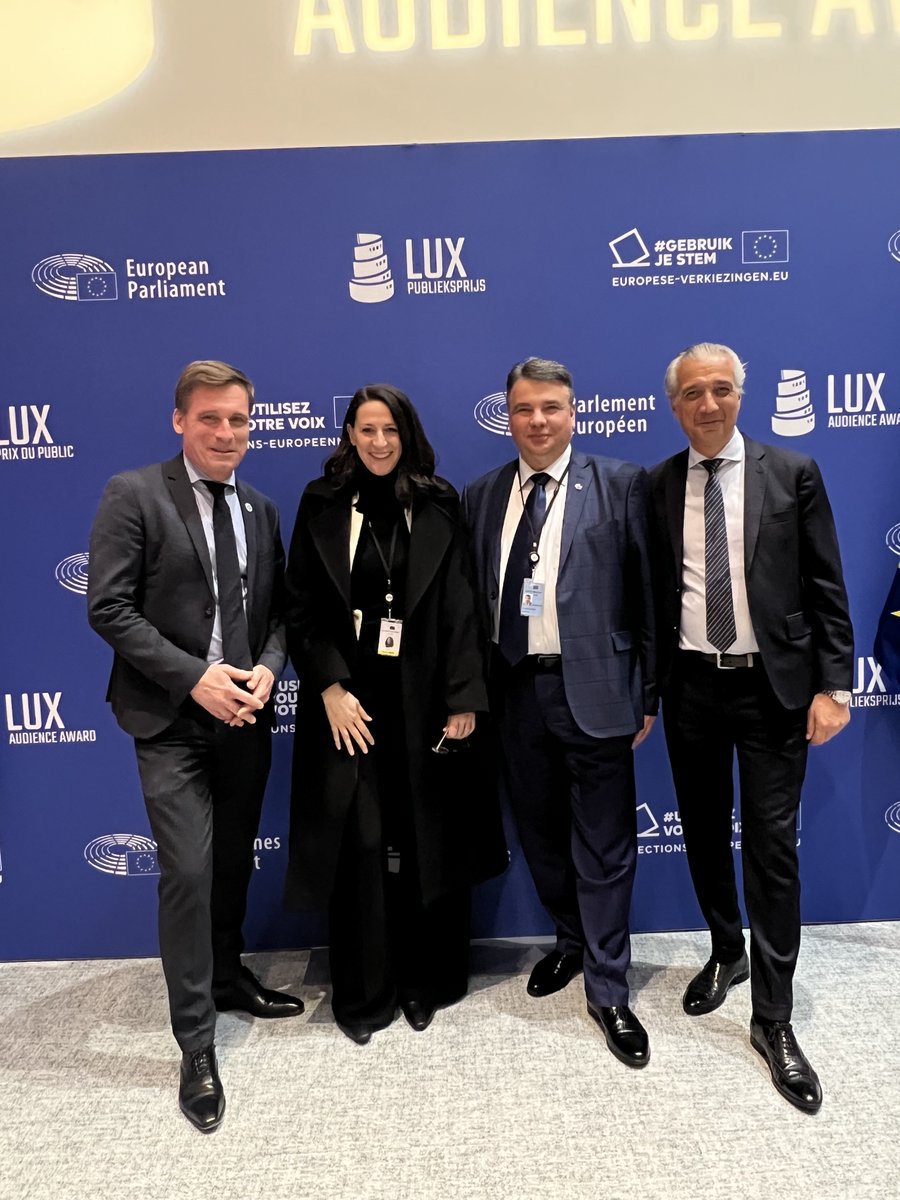Glad to participate in the #LUXAudienceAward organised by @luxaward at @Europarl_en. 

Congratulations to lker Çatak for the win of 2024 award with the movie 'The Teacher's Lounge'!
