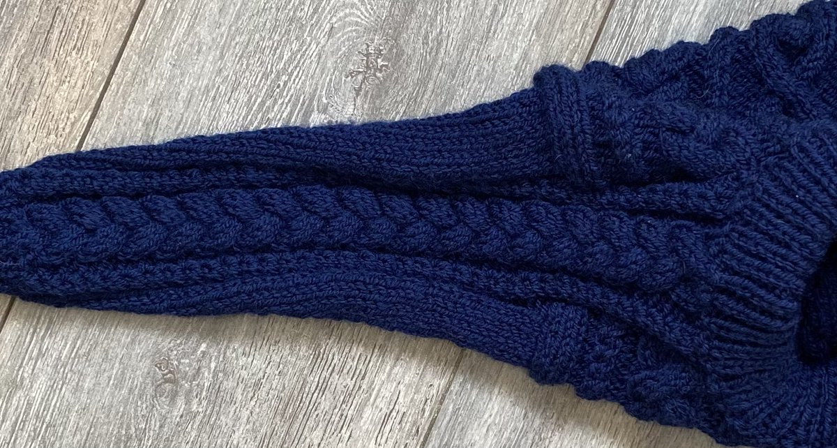 etsy.com/uk/listing/170… Listed today on Etsy - boys hand knitted cable pattern wool blend jumper in navy blue - saddle sleeves. Fits chest 51 cms - age 1-2?years #MHHSBD #firsttmaster #CraftBizParty #thoughtfulgifts #UKHashtags