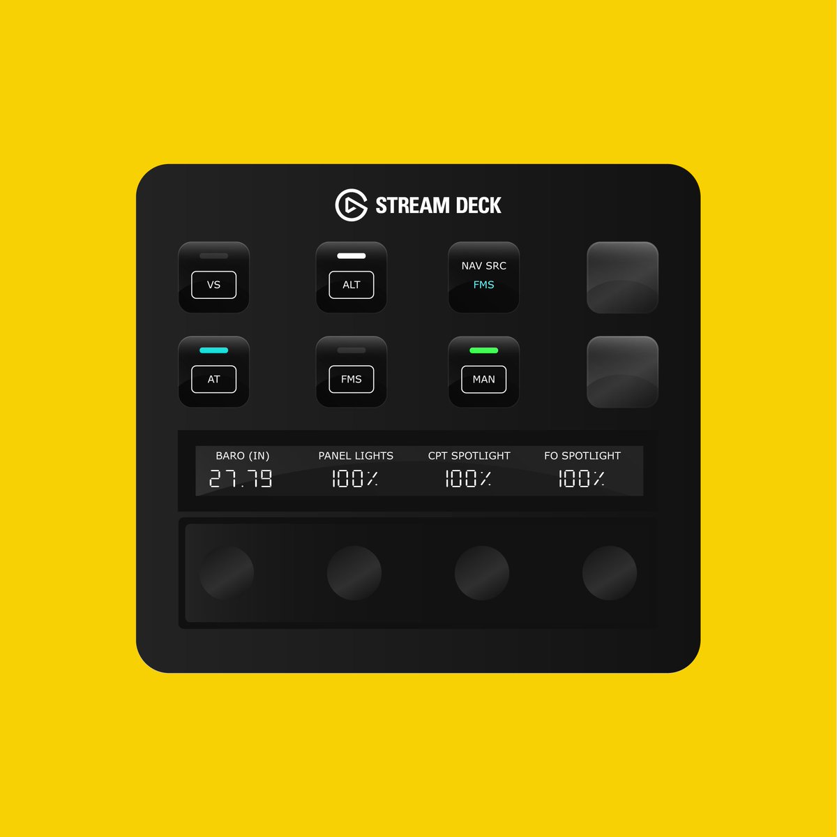 flightpanels's tweet photo. Introducing the SF50 Cirrus Vision Jet G2 Autopilot Panel for the Stream Deck Plus (+)! Manage your aircrafts systems using the physical buttons, LCD screen and rotary dials on your Stream Deck + to create a truly immersive experience.

Buy now at https://t.co/tY4oSjc0AK https://t.co/0CNhwHpGdf