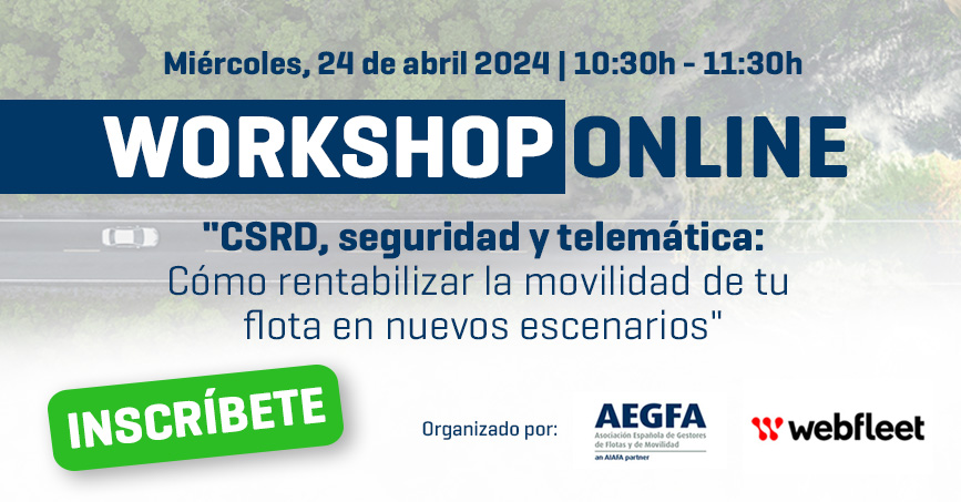 AEGFA y <a href="/webfleetIberia/">Webfleet ES</a> organizan un workshop para analizar los actuales retos del gestor de #flotas como la normativa CSRD, la búsqueda de la eficiencia o los seguros basados en risk scoring.
#gestoresdeflotas #movilidad #telemática
Regístrate en📝:
🔗aegfa.com/eventos/worksh… 🔗