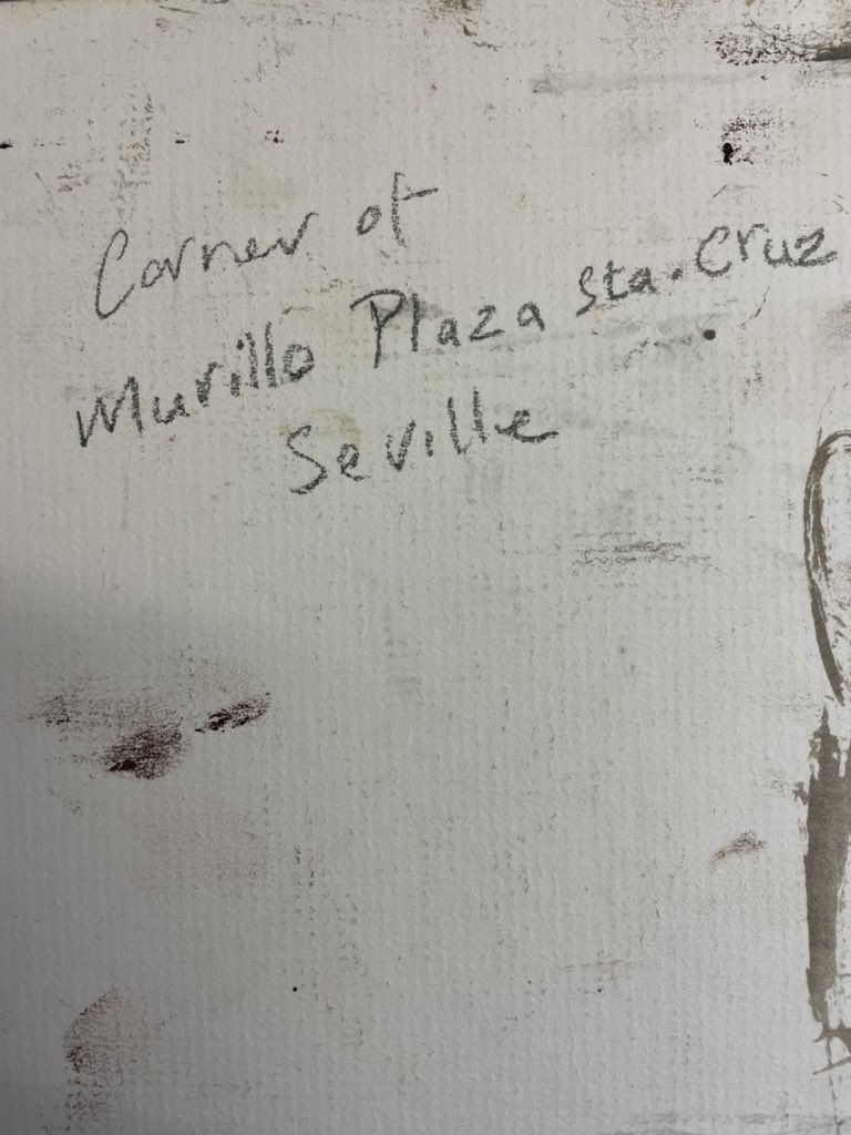 Painting of the week only available via DM ‘Corner of Murillo PlazaSt.Cruz Seville 9.5 in x 6.5 in Oil on card Unframed Painted on location in the beautiful city of Seville DM if you’re interested in this original oil, comes with a signed letter of provenance