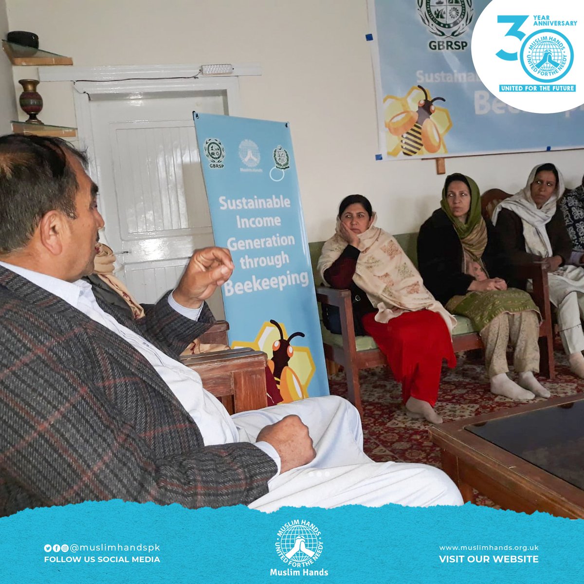 Gilgit Baltistan's Bee-Keeping project by Muslim Hands &amp; GB Rural Support Programme <a href="/gbrspofficial/">Gilgit-Baltistan Rural Support Programme</a>  
170 women in Hunza are embracing entrepreneurship with training &amp; tools , aligning with #SDGs 1, 5, 8, &amp; 12. Empowering women &amp; promoting sustainable livelihoods