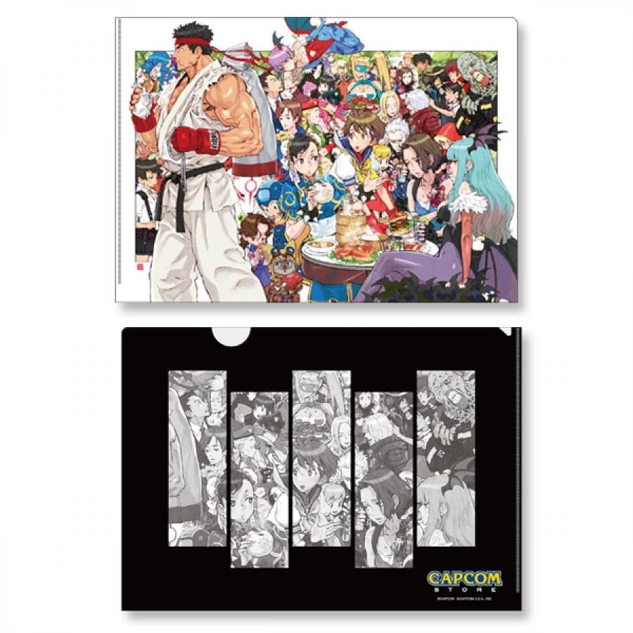 【再販情報】 西村キヌ氏描き下ろし「フルカラーパスケース/クリアファイル/ポストカード」が #カプコンストア（渋谷・心斎橋・梅田店）に再登場!! 総勢37にも及ぶ人気キャラが大集結🔥 カプコンを代表する✊ 個性的なキャラクターたちに注目です✨