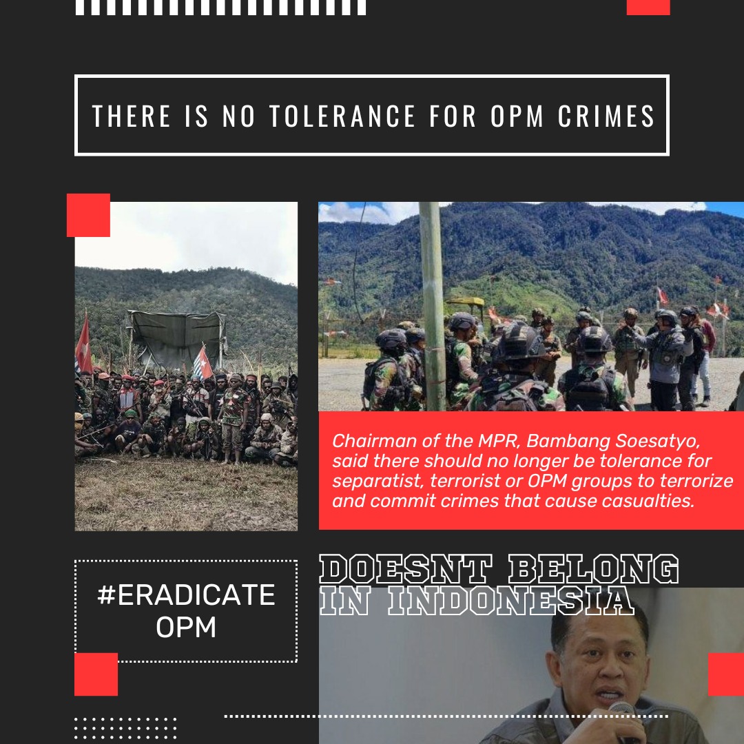 Tidak Ada Toleransi bagi Gerombolan OPM #notolerance #Humanity #SavePapua #Separatist #turnbackcrime
