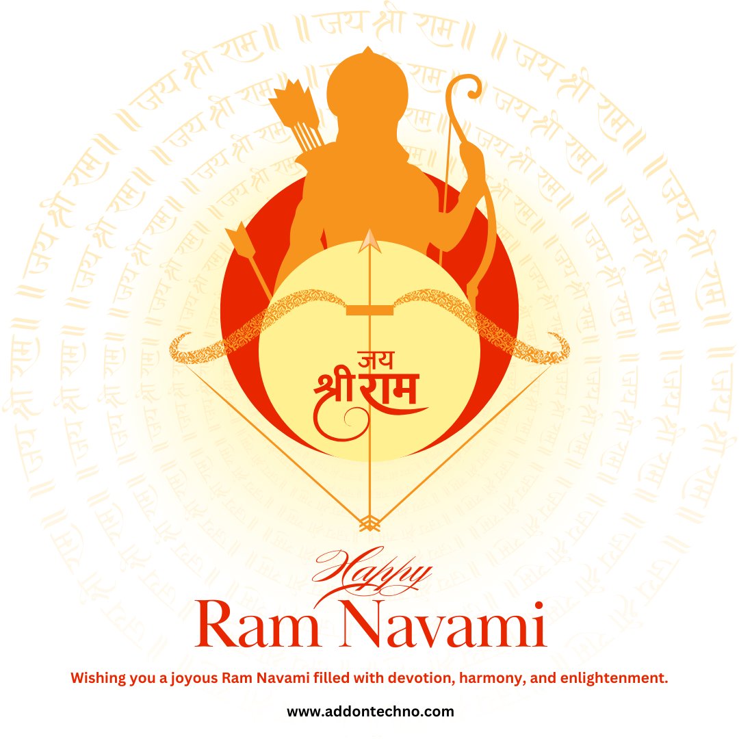 addontechno's tweet photo. 🎉 Embrace the spirit of Ram Navami with Addon Technology! 🌟 Wishing you all a blessed and prosperous Ram Navami! 🙏

#RamNavami #AddonTechnology #TechWithTradition #ram #lordram #addon #happyramnavami #rambhagwan #indianfestival #addonvadodara #technology https://t.co/7HtnmKB3h1