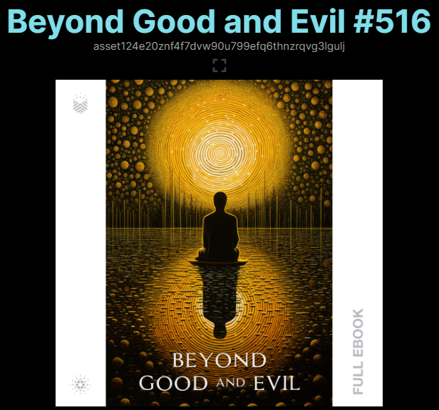 Today I am feeling thankful. So I wanted to use the time to give away a book, Beyond Good and Evil.          

To enter: Like, Follow @book_io, & Repost.    

#OwnYourBooks $BOOK #Cardano #KnowledgeIsPower 

Winner will be announced during  bookcon.book.io