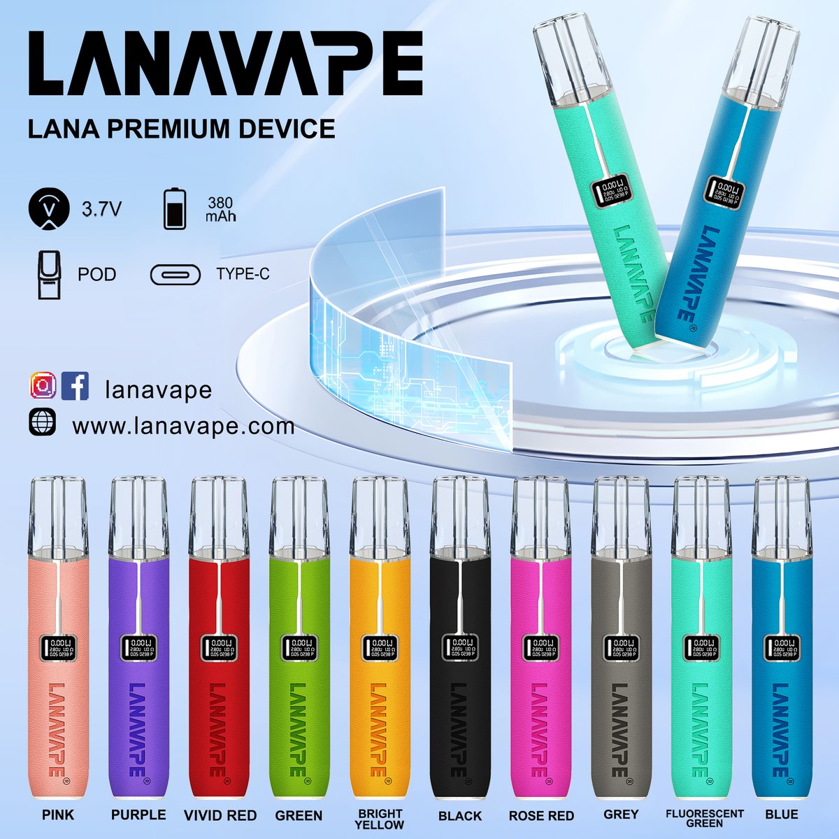 Lana premium device: upgraded LED screen, personalized wattage adjustment, comfortable grip, vibrant look!

#lanavape #lana #vapelife #exhibition #lanapod #lanapods #lana烟弹g,#lanapods,#lanadisposable,#lanaclearpods,#lanafalvors,#lanaejuice,#salt,#lanapenII,#lanalazar ,#lanalaza