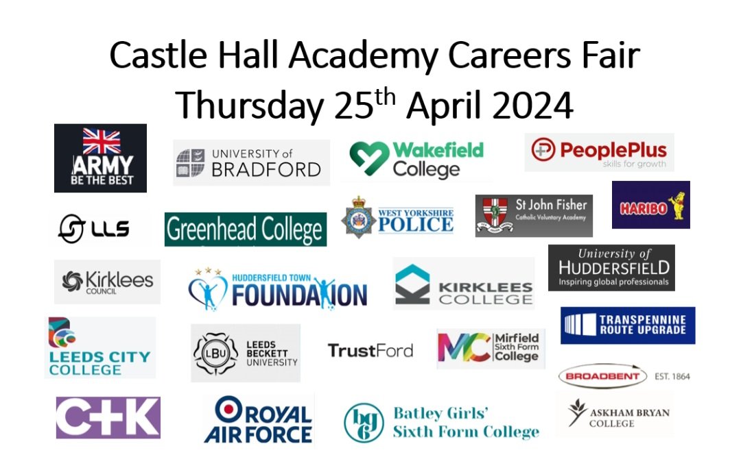 Thank you to @CKCareers for helping to ensure our whole school careers fair will be a huge success next week. We look forward to welcoming the providers and organisations below.