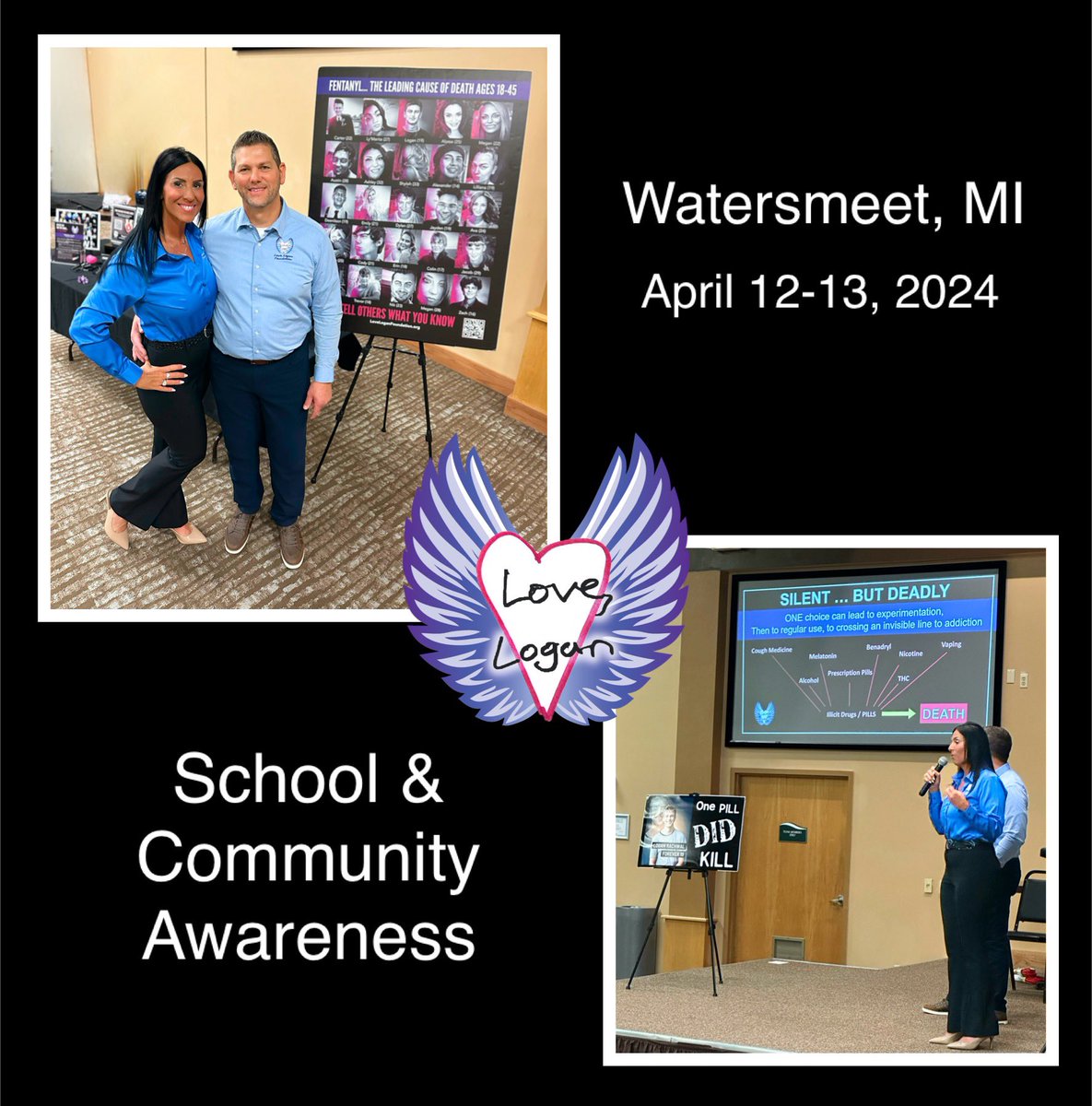 LoveLoganFound's tweet photo. so grateful to complete educating another welcoming community w/amazing Love Logan Foundation team!  
Watersmeet, Michigan school and community presentations✅✅ https://t.co/j6fu9VGRXN