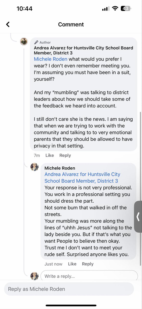 itsolraven's tweet photo. @egmackey Do you really allow this type of behavior from your elected officials? This lady is beyond rude to everyone who does not agree with her. Then specifically saying if you do not vote for her, she will not be nice to you.... Sounds like the worst person to be in this position. https://t.co/pykgo4v41P