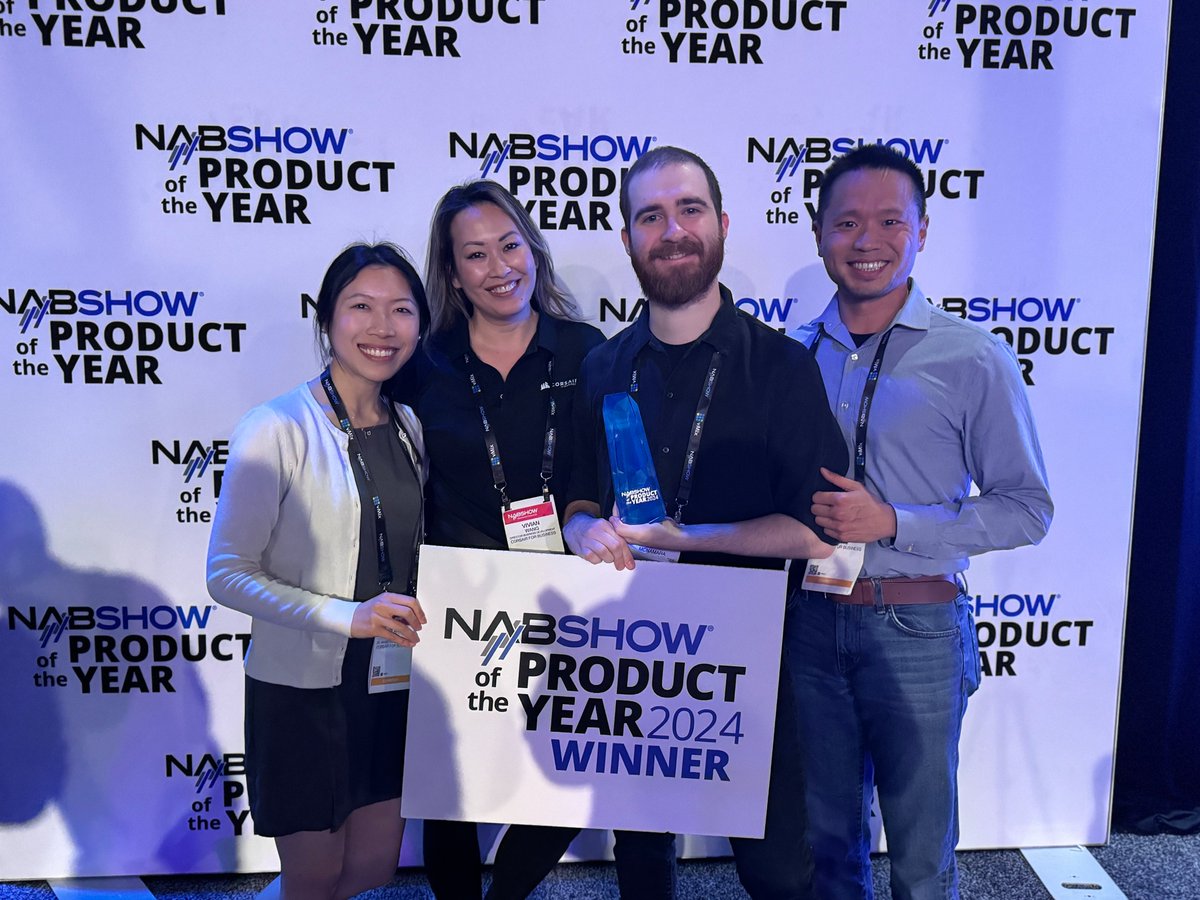 Prompter won a Product of the Year award at @NABShow! 👈😎👈