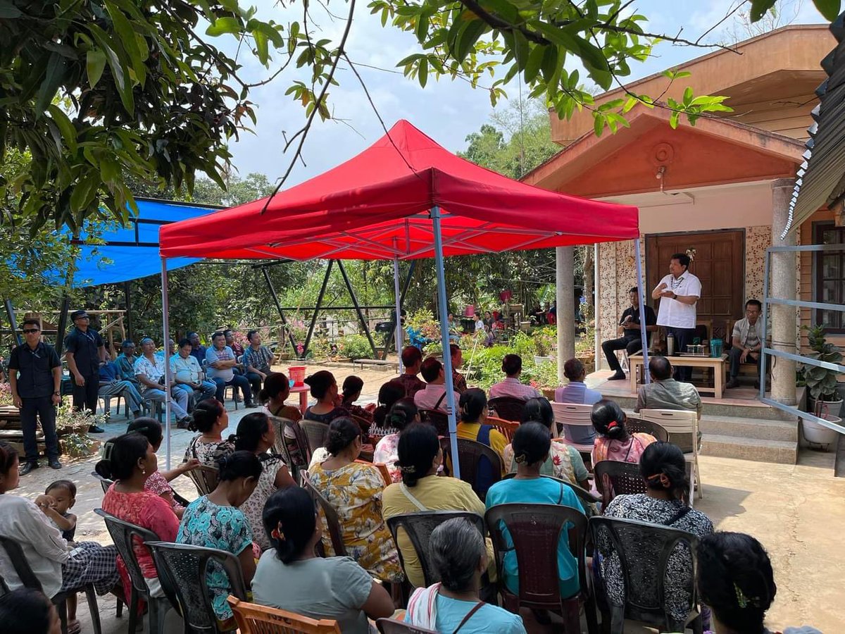 nppmeghalaya's tweet photo. National President, HCM Shri. @SangmaConrad rallies Dakopgre, South Tura, urging unity and support for our MP candidate Smt. @AgathaKSangma as election nears end.
#VoteforAgatha #VoteforProgress #VoteforNPP #MeghalayaforNPP #StrongerTogether https://t.co/B8wLIXJtpl