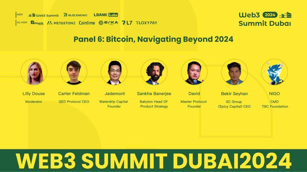 Gm to those that Gm💯 See you legends here🤌🏽 🎙️ Featuring speakers from: @SCGroupVC / @spicy_capital @TuringBitchain_, @QEDProtocol, @shanshan521, @BanerjeSankha x @MasterProtocol_ 🤝Thanks to the organizers @LBankLabs @summit_web3_ for the invitation!
