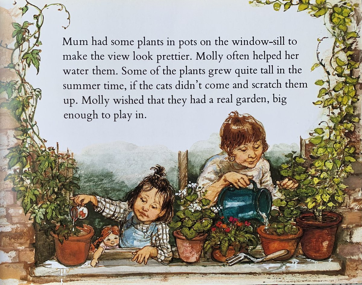 These pages are from the story Moving Molly.