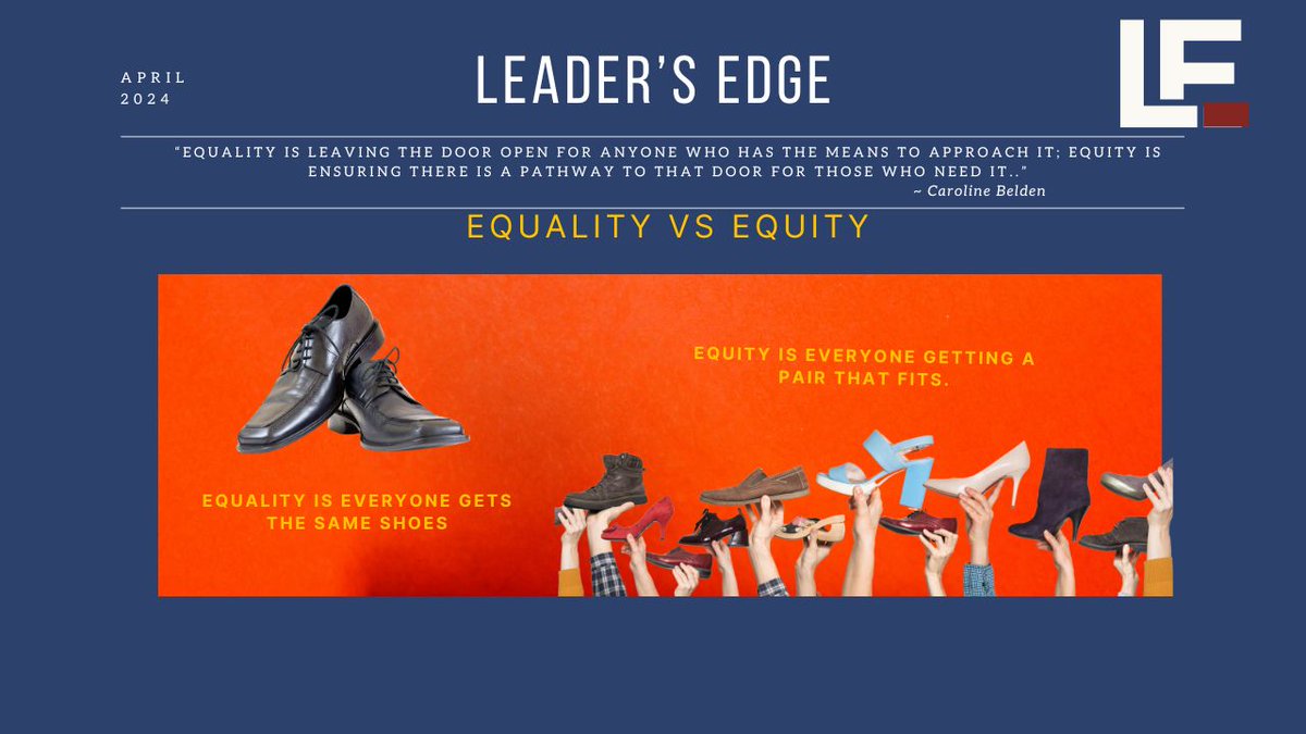 In our quest for a fair workplace, we often talk about equality. But true success lies in equity #EquityInWorkplace #DiversityAndInclusion #FairnessAtWork #FairOpportunities #InclusiveCulture #WorkplaceEquity #AtoZofPersonalBranding linkedin.com/posts/coachnan…