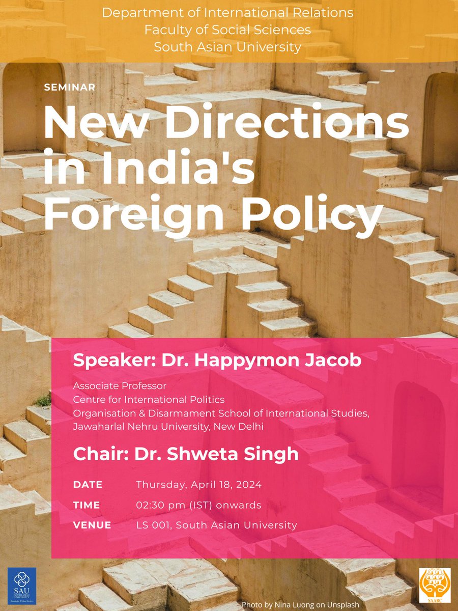 Tomorrow at 2.30 pm @SouthAsianUni @HappymonJacob