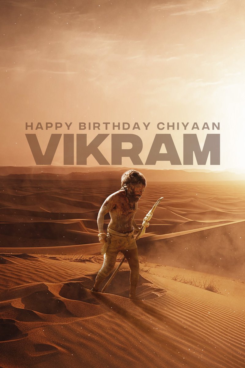 இனிய பிறந்தநாள் வாழ்த்துக்கள் எங்கள் தங்கலானே @chiyaan ❤️✨ #ChiyaanVikram🐐 #hbdchiyaan #Thangalaan | @beemji | @StudioGreen2 | @gvprakash | @Dhananjayang | @sooriaruna | @Kalaiazhagan15 | @mugeshsharmaa | @proyuvraaj |